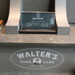 Holt Renfrew custom made shoe shine booth